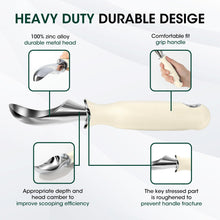 Load image into Gallery viewer, Beneno Heavy Duty Ice Cream Scoop - Upgraded Anti-Fracture Design, Comfortable Grip Long Handle, Effortless Scooping &amp; Dishwasher Safe, Black