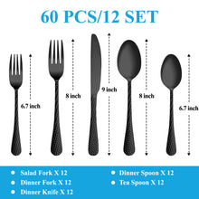 Load image into Gallery viewer, MUTNITT 30 Pcs Silverware Set Service for 6,Premium Stainless Steel Flatware Set,Mirror Polished Cutlery Utensil Sets,Durable Kitchen Eating Tableware Sets,Include Fork Knife Spoon,Dishwasher Safe