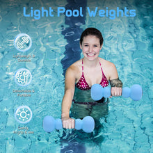 Load image into Gallery viewer, Water Dumbbells, 2PCS Aquatic Exercise Dumbbells, EVA Foam Water Weights for Adults Women Water Workouts Tools for Youth