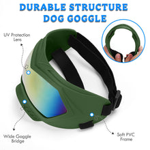 Load image into Gallery viewer, Large Dog Sunglasses Dog Goggles Pet Glasses Pet Eyewear with Adjustable Strap, Glasses for Medium Large Dog Swimming Skating Glasses Windproof Dustproof UV Proof (Black-Colorful)