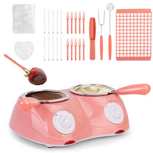 Load image into Gallery viewer, Outamateur Chocolate Melting Pot Electric Chocolate Fondue Mini Fondue Candy Maker with Double Melting Pot for Milk Chocolate,Cheese,Butter,Candy