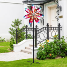 Load image into Gallery viewer, WONDER GARDEN Wind Spinners for Yard and Garden-Solar Wind Spinner - 5.2 FT Wind Sculptures &amp; Spinners Windmill with LED Light Glass Ball for Garden Patio Outdoor Decor