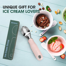 Load image into Gallery viewer, Beneno Heavy Duty Ice Cream Scoop - Upgraded Anti-Fracture Design, Comfortable Grip Long Handle, Effortless Scooping &amp; Dishwasher Safe, Black