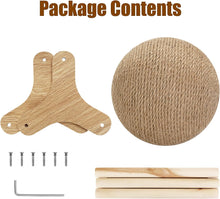 Load image into Gallery viewer, Outamateur Cat Scratcher Ball Toy, Sisal Cat Scratching Ball with Stable Stand, Interactive Exercise Toy for Small Pet Interactive Exercise and Play