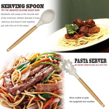 Load image into Gallery viewer, Kitchen Utensils Set- 35 PCs Cooking Utensils with Grater,Tongs, Spoon Spatula &amp;Turner Made of Heat Resistant Food Grade Silicone and Wooden Handles Kitchen Gadgets Tools Set for Nonstick Cookware