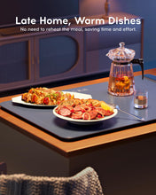 Load image into Gallery viewer, Electric Warming Tray - Full Surface Heating,Rollable &amp; Portable,Premium Silicone Nano-Material,3 Temperature Settings,Auto Shut-Off -Versatile Food Warmer for Gatherings,Parties,Everyday Use