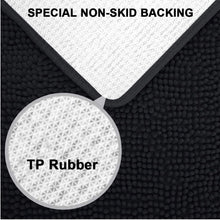 Load image into Gallery viewer, Secura Bathroom Rugs, 47 x 28 Inches, Extra Soft &amp; Thick, Absorbent Water Bath Mat, Machine Washable Non-Slip Bath Mats for Bathroom, Shower, and Tub, Home Decor Accessories (Gray)