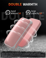 Load image into Gallery viewer, Hand Warmers Rechargeable, 2 Pack Electric Hand Warmer, Reusable Portable Pocket Heater USB Handwarmers, Gifts for Men, Women, Indoor, Outdoor, Hiking, Skiing, Camping, Hunting Accessories