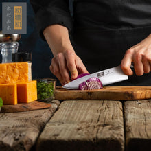 Load image into Gallery viewer, Kitchen Knife in Japanese Steel AUS-10, High-Class Chef&#39;s Knife 8 inch Professional Cooking Knife, Non-slip Ultra Sharp Knife with Ergonomic Handle
