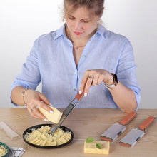 Load image into Gallery viewer, Lemon Zester Grater Three-piece Suit - Heavy Duty Kitchen Tool for Parmesan Cheese, Ginger, Garlic, Nutmeg, Chocolate, Vegetables，Fruits，Stainless Steel Grater Dishwasher Safe Black