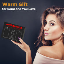 Load image into Gallery viewer, 2 Pack Hand Warmers Rechargeable, USB 2 in 1 Hand Warmers Reusable, Quick Charge Portable Hand Warmers, Pocket Size Electric Handwarmers, Gifts for Christmas, Outdoor, Indoor, Hunting, Camping