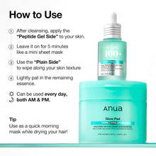 Load image into Gallery viewer, Anua PDRN 100 Hyaluronic Acid Pad, Glow-Plumping Korean Face Pad for Daily Skincare &amp; Makeup Prep, Dual-Sided Toner for Radiant Skin &amp; Deep Hydration, Korean Skin Care (180ml, 60 Pads)