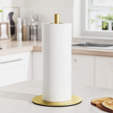 Load image into Gallery viewer, Silver Paper Towel Holder Free-Standing, Premium Stainless Steel Paper Rolls Organizer, Classic Fashion Kitchen Roll Dispenser