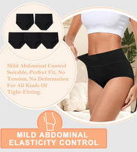 Load image into Gallery viewer, MISSWHO Cotton High Waisted Women Underwear Soft Briefs Full Coverage Comfy Ladies Panties (Regular &amp; Plus Size)