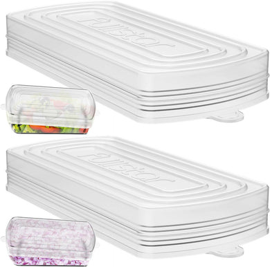 Silicone Stretch Lids for Fullstar Choppers & Mandoline Slicers – Reusable Food Covers for Storage – Flexible & Durable - Pack of 2