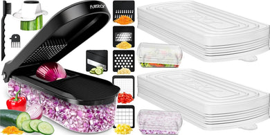 fullstar Bundle: Compact Chopper and 2 Silicone Lids
