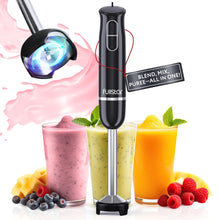 Load image into Gallery viewer, Immersion Blender Set, 9-Speed 500W Handheld Electric Hand Mixer, Smoothie Blender (3-in-1, Black)