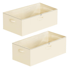 Load image into Gallery viewer, SpaceAid 2 Pack 10&quot; High Under Bed Storage Containers, Large Underbed Storage Organizer Bins with Lids for Bedroom, Dorm, Clothes, Closet Organization, Bed Sheets and Blankets (Gray)