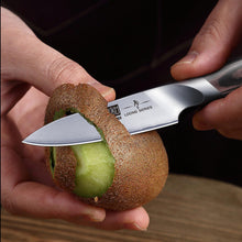 Load image into Gallery viewer, 3.75 inch Paring Knife, Japanese High Carbon Stainless Steel Small Kitchen Knives, Ultra Sharp Fruit Knife with Ergonomic Pakkawood Handle