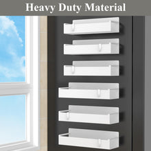 Load image into Gallery viewer, 4 Pack Magnetic Spice Rack Organizer for Refrigerator and Oven, Black Fridge Organizers and Storage for Kitchen