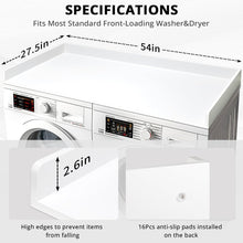 Load image into Gallery viewer, Washer Dryer Countertop, 27.5&quot; x 54&quot; Bamboo Washer and Dryer Countertop for Laundry Room Organization(Retro Brown)