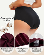 Load image into Gallery viewer, UNDER THE SEA Cotton Underwear Full Coverage High Wasit Size M 10 PACK