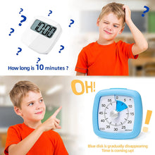 Load image into Gallery viewer, Secura 60-Minute Visual Timer, Silent Study Timer for Kids and Adults, Time Clocks, Time Management Countdown Timer for Teaching (Pink)