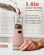 Load image into Gallery viewer, Electric Salt and Pepper Grinder, Stainless Steel Rechargeable Salt and Pepper Grinder Set with 4.5 oz Large Capacity, 1.8&quot; Wide Mouth, Adjustable Coarseness, Ideal for Kitchen