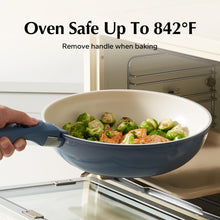 Load image into Gallery viewer, Redchef Ceramic Pots and Pans Set Non Stick, Nonstick Kitchen Cookware Sets, Non Toxic Pots and Pans Set Non Stick, PFAS PFOA &amp; PTFE Free, Detachable Handle Pots and Pans 5 Piece, RV Cookware