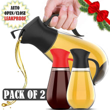 Load image into Gallery viewer, Brieftons Glass Water Bottles (Pack of 6) and Oil &amp; Vinegar Dispensers (Pack of 2)