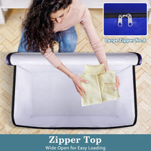 Load image into Gallery viewer, HomeHacks Moving Bags, 8-Pack Heavy Duty with Strong Zippers and Handles Collapsible Moving Supplies, Storage Totes for Packing &amp; Moving Storing 93L-8 Pack (Blue)
