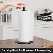 Load image into Gallery viewer, Silver Paper Towel Holder Free-Standing, Premium Stainless Steel Paper Rolls Organizer, Classic Fashion Kitchen Roll Dispenser