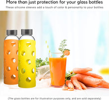Load image into Gallery viewer, Brieftons Silicone Sleeves: 6-Pack Insulated Anti-Slip Protection Covers, Ultra Thick &amp; Durable, Better Than Neoprene &amp; Rubber, Also Perfect for Aquasana, Pratico Kitchen, Epica &amp; Other Glass Bottles