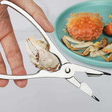 Load image into Gallery viewer, Lobster Crab Leg Cracker Seafood Tools and Nuts Pick Forks Set includes 2 Crab Lobster Cracker 6 Stainless Steel Forks - Shellfish Lobster Crab Leg Shell (Seafood Tools)