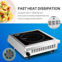 Load image into Gallery viewer, Duxtop Professional Portable Induction Cooktop, Commercial Range Countertop Burner, 1800 Watts Induction Burner with Sensor Touch and LCD Screen, P961LS/BT-C35-D, Silver/Black