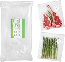 Load image into Gallery viewer, Vacuum Sealer Bags, Reusable Vacuum Zipper Bag, BPA Free Heavy Duty Vacuum Storage Bag for Food, Large Size 15 Bags
