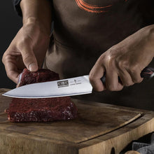 Load image into Gallery viewer, 6 Inch Kitchen Knife, Ultra Sharp Japanese High Carbon Stainless Steel Chef Knife, Multipurpose Kitchen Utility Knife with Ergonomic Pakkawood Handle