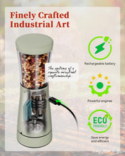 Load image into Gallery viewer, Electric Salt and Pepper Grinder, Stainless Steel Rechargeable Salt and Pepper Grinder Set with 4.5 oz Large Capacity, 1.8&quot; Wide Mouth, Adjustable Coarseness, Ideal for Kitchen