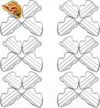Load image into Gallery viewer, Taco Holder Stand Set of 6 Stainless Steel Taco Holders for the Individual Serving, Soft or Hard Taco Shell Holder, Taco Tray Plates