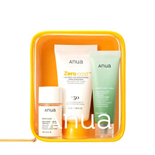 Load image into Gallery viewer, Anua Sun-Ready Travel Kit, Zero-Cast Sunscreen &amp; Cleansing oil &amp; Face Wash. Korean Sunscreen with Mini Size Double Cleansing routine ,Korean Skincare Set