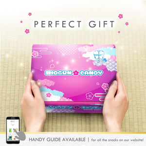 SHOGUN CANDY Box Japanese Snacks & Candy 30 Pieces Variety Dagashi Assortment