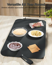 Load image into Gallery viewer, Food Warming Mat, iTRUSOU 27.5x16&#39;&#39; Electric Warming Tray with 7 Temp-Settings, Switchable Fahrenheit/Celsius, 99h Timer, Foldable Food Warmer Keep Food Warm at Buffet, Party, Sabbath, Daily Use