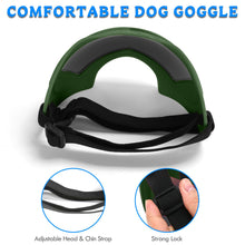 Load image into Gallery viewer, Large Dog Sunglasses Dog Goggles Pet Glasses Pet Eyewear with Adjustable Strap, Glasses for Medium Large Dog Swimming Skating Glasses Windproof Dustproof UV Proof (Black-Colorful)