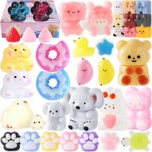 Load image into Gallery viewer, 38Pcs Taba Squishy Hamster Squeeze Toys, Fidget Toy, Kawaii Squishy Stress Relief Toys Party Favors for Kids 4-8 8-12, Treasure Box Toys for Classroom Birthday Xmas Gifts for Girls Boys