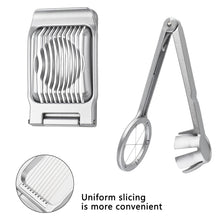 Load image into Gallery viewer, Egg Slicer Hard Boiled Eggs Slicer Stainless Steel Wire Egg Slicer Heavy Duty Aluminium Egg Cutter for Egg Strawberry Soft Fruit
