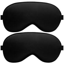 Load image into Gallery viewer, Sleep Eye Mask for Men Women, Sleeping Mask for Side Sleeper, Travel Blackout Night Blindfold Eye Shade Cover with Adjustable Strap (Black)