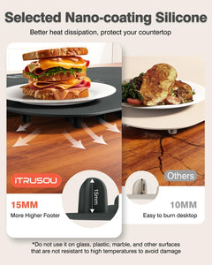 BW450 Dark Blue Electric Warming Tray Bundle with BW701 Dark Grey