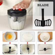 Load image into Gallery viewer, Manual Food Chopper Vegetable Cutter, Hand String Vegetable Chopper Onions Cutter for Vegetable Fruits Nuts BPA Free Food Safe Material, 550ml Gray