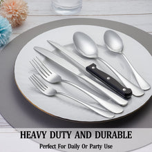 Load image into Gallery viewer, 24 Pcs Silverware Set with Steak Knives Service for 4,Stainless Steel Flatware Set,Mirror Polished Cutlery Utensil Set,Home Kitchen Eating Tableware Set,Include Fork Knife Spoon Set,Dishwasher Safe