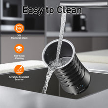 Load image into Gallery viewer, Secura Electric Milk Frother, Automatic Milk Steamer, 4-IN-1 Hot &amp; Cold Foam Maker-8.4oz/240ml Milk Warmer for Latte, Cappuccinos, Macchiato with Silicone Spatula, Silent Operation &amp; Shut-off